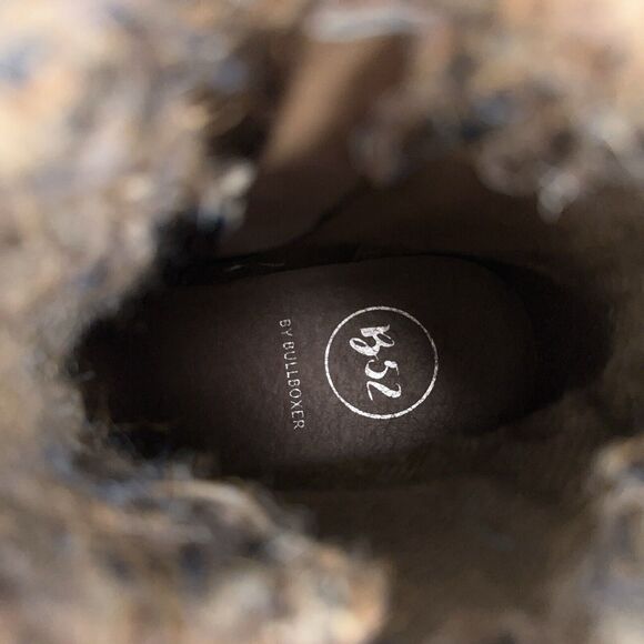 B-52 Bullboxer Brown Leather Ankle Boot Side Zip Lined Size US 7 Womens - Picture 7 of 9